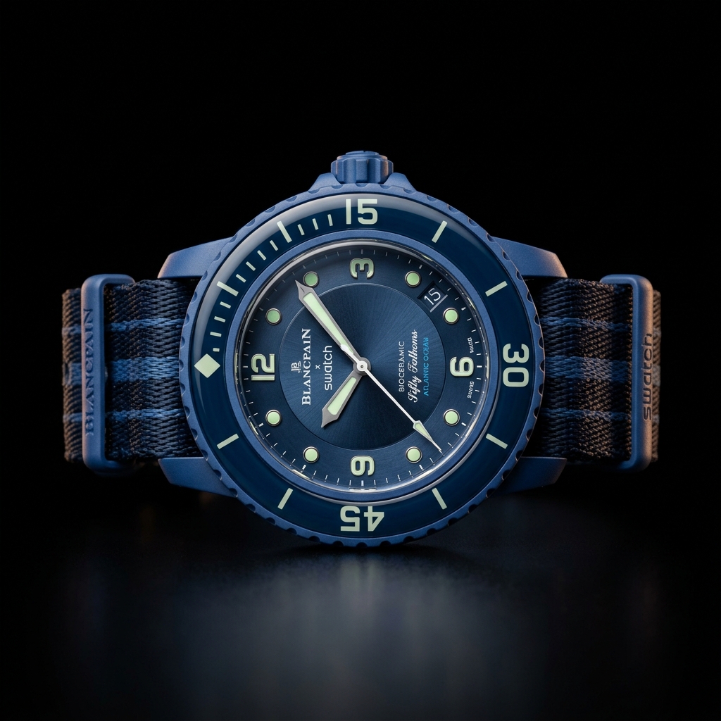 Swatch x Blancpain Bioceramic Scuba Fifty Fathoms — Atlantic Ocean